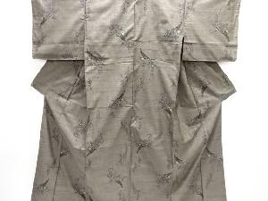 大特価品　花熨斗模様織り出し本場泥大島紬着物(9マルキ)